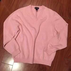 Pink Brook’s Brothers Pima Cotton Sweater XL